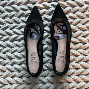 Chic Pointy Toe Flats (Never Worn)